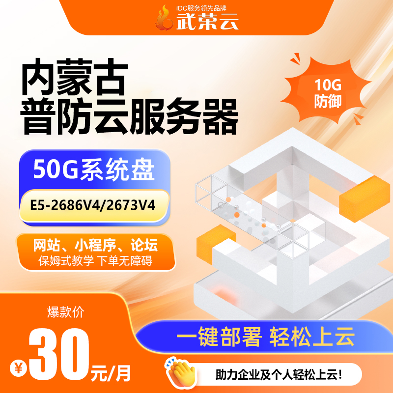 給企業(yè)省成本！4核4G云服務(wù)器，雙50GSSD快存，10M對稱帶寬，10G防御，30元/月性價比高